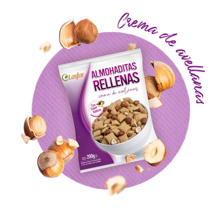 Cereales rellenos sabor avellanas